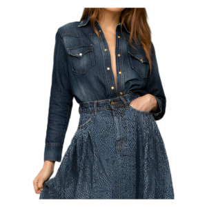 Don the Fuller camicia donna jeans denim DO102