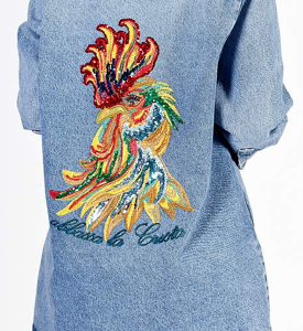Don the Fuller SaintLouise giubbino-camicia ricamato ss290